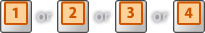1 or 2 or 3 or 4